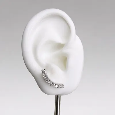 Brinco Mini Earcuff Moissanite 