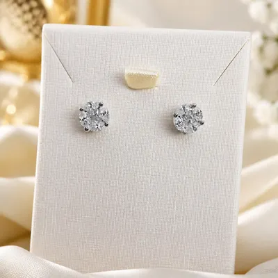 Brinco Illusion Moissanite 7mm