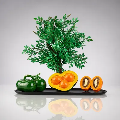 Árvore 28cm + frutos 