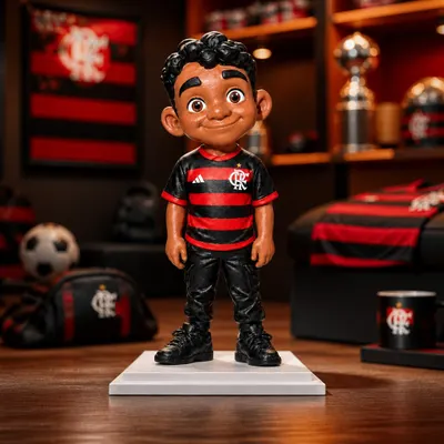 Boneco estilo Pixar - Fã de Futebol