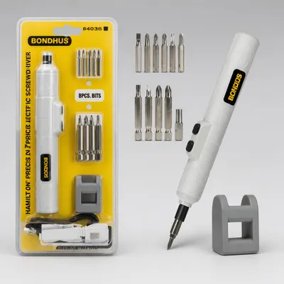 CHAVE DE FENDA ELÉTRICA COM 12 PONTAS BITS