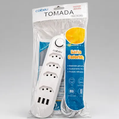 TOMADAS COM 3 USB - FILTRO DE LINHA 