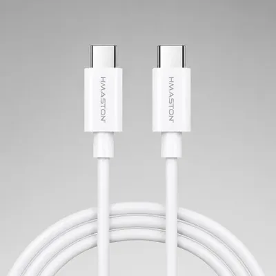 Cabo USB-C para USB-C H’Maston HB16-CC 65W Power Delivery 1 Metro Carregamento Rápido