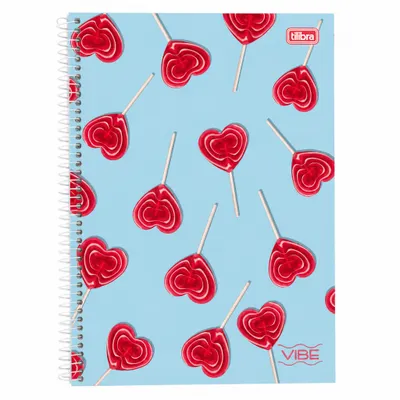 CADERNO UNIVERSITÁRIO CAPA DURA VIBE - 80 FOLHAS - SORTIDO FEMININO - TILIBRA