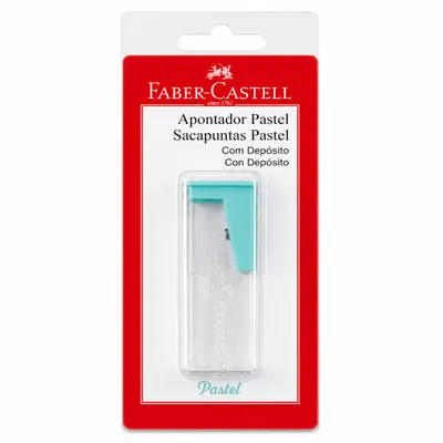 APONTADOR COM DEPÓSITO PASTEL SORTIDO - FABER-CASTELL
