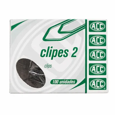 CLIPES Nº 2 AÇO GALVANIZADO - 100 UNIDADES - ACC