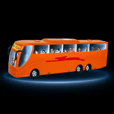 BRINQUEDO ÔNIBUS PLÁSTICO 32CM - RODA LIVRE - DIVPLAST