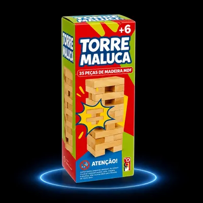 TORRE MALUCA - 39 PEÇAS DE MADEIRA MDF