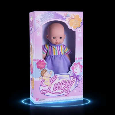 BONECA LUCY 30CM - PLÁSTICO/VINIL - MIL BRINQUEDOS