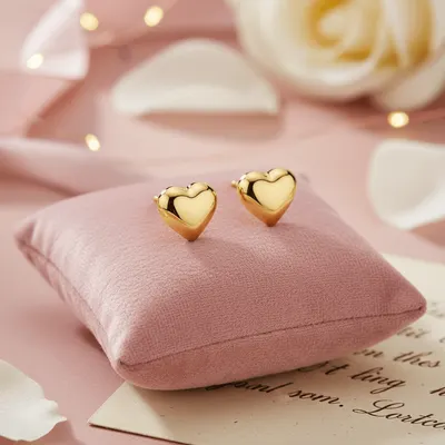 Brinco  Coração Liso G