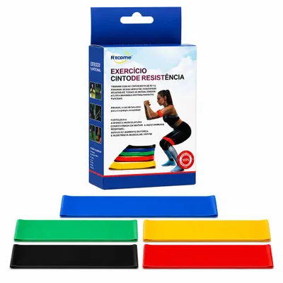 Kit de Faixas Elásticas Treino