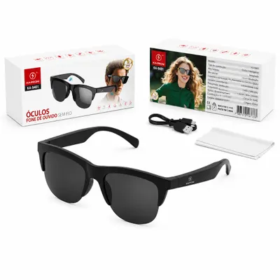 Óculos de Sol Bluetooth Preto