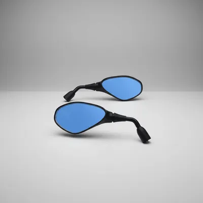 RETROVISOR BMW LENTE AZUL CONVEXA 