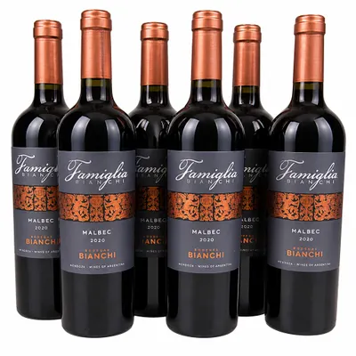 PROMOÇÃO Famiglia Bianchi Malbec 2020 - Cx c/6 Und 