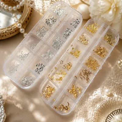 Conjunto de Miçangas para Unhas