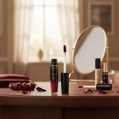 Batom Líquido Bordô Intenso Glam Matte Tint 4g