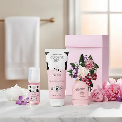 Kit Presente Dia Das Mães Cuide-Se Bem Deleite (3 ltens)