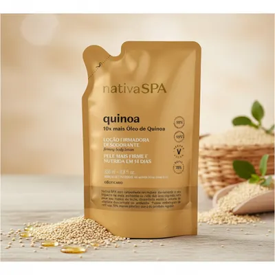 Refil Loção Firmadora Desodorante Corporal Nativa Spa Quinoa 350M