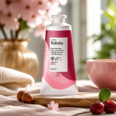 Creme Nutritivo para as Mãos Tododia Cereja e Avela