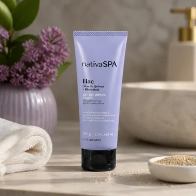 Gel De Limpeza Facial Nativa Spa Lilac 100G