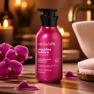 Creme Perfumado Desodorante Nativa Spa Orquidea Lumière 400MI