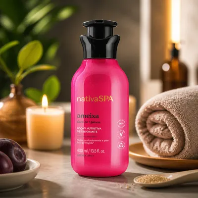 Loção Hidratante Desodorante Corporal Nativa Spa Ameixa 400MI