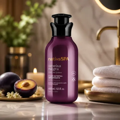 Loção Hidratante Desodorante Corporal Nativa Spa Ameixa Negra 400MI