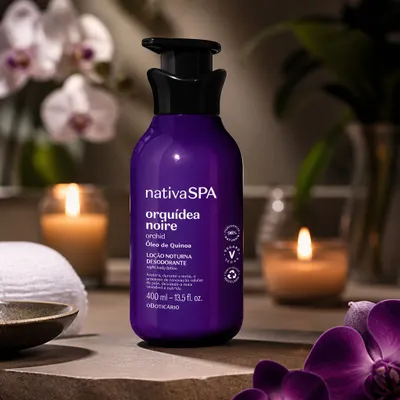 Loção Noturna Desodorante Corporal Nativa Spa Orquídea Noire 400MI