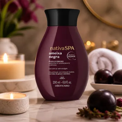 Óleo Glorioso Hidratante Desodorante Corporal Nativa Spa Ameixa Negra 200MI
