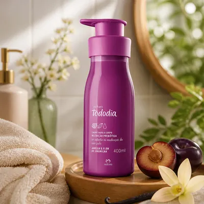Creme Desodorante Nutritivo para o Corpo Tododia Ameixa e Flor de Baunilha