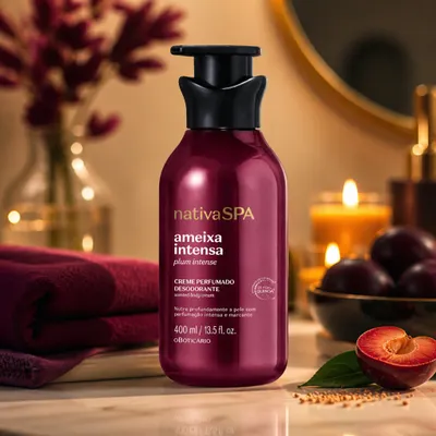 Creme Perfumado Hidratante Corporal Nativa Spa Ameixa Intensa 400MI