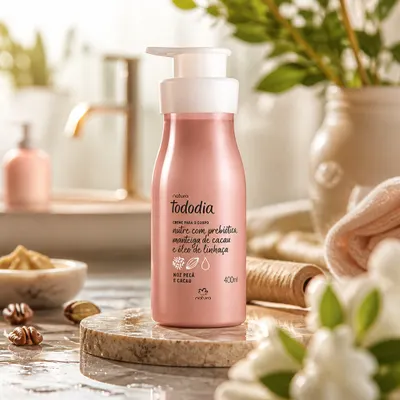 Creme Desodorante Nutritivo para o Corpo Tododia Noz Pecã e Cacau