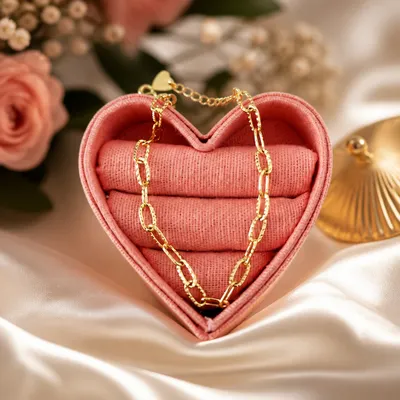 Pulseira Dourado Corrente Elos