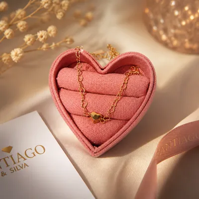 Pulseira Coração Dourado 