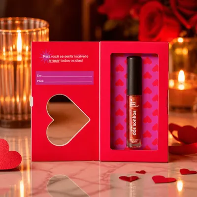 Gloss Labial Marrom Avermelhado Dos Sonhos Especial Presente 4MI