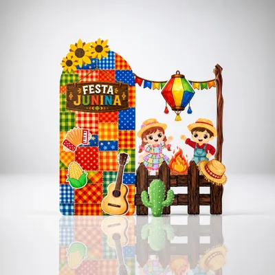Painel festa junina montável 