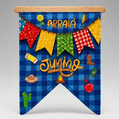 Painel para porta arraiá junino 