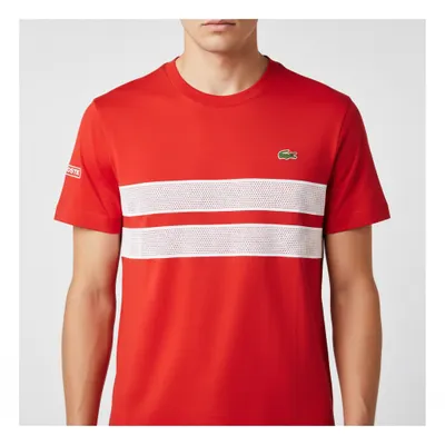 Camiseta Vermelha Lacoste - Algodão Jersey 