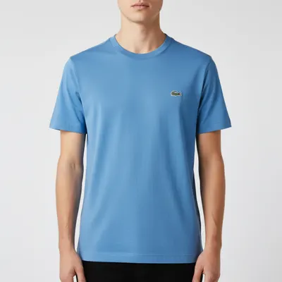 Camiseta Azul Claro Lacoste - Algodão Jersey 