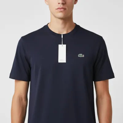 Camiseta Azul Marinho Lacoste - Algodão Jersey 
