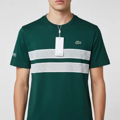Camiseta Verde Lacoste  Estampada- Algodão Jersey 