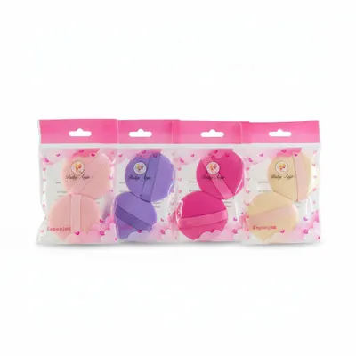Kit 02 esponjas de Pó compacto Ruby Anjo