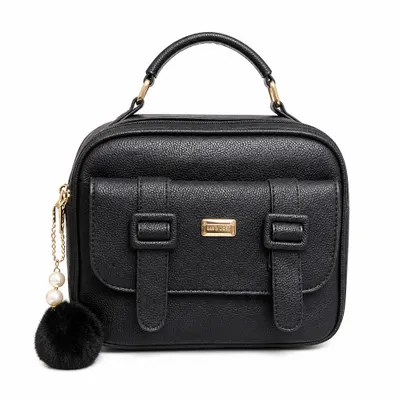 Bolsa média Preta + alça grande