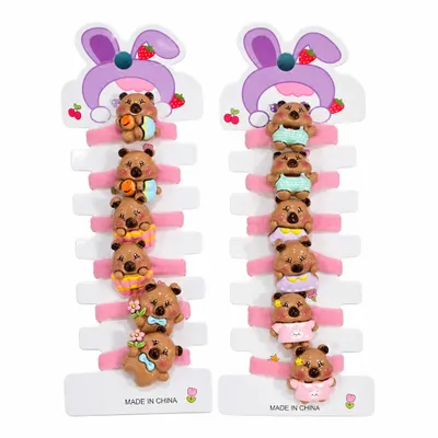 Kit 06  xuxinhas Capybara 