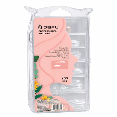 Nail tips transparente 100 unidades 