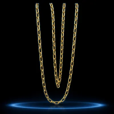 Cordão Folheado ouro 18k 