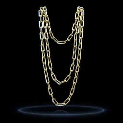 Cordão Folheado ouro 18k 